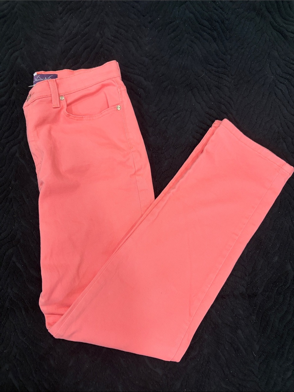 Gloria Vanderbilt Coral Pink Skinny Jeans